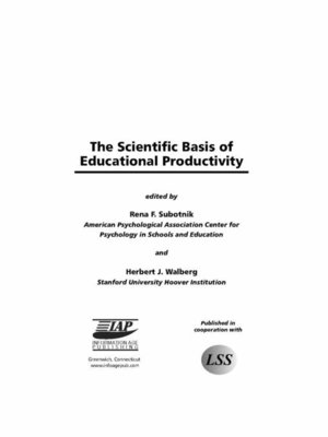 cover image of The Scientific Basis of Education Productivity